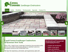 Tablet Screenshot of canalcorner.com